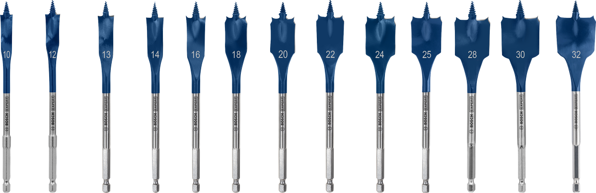 Set di trapani Bosch Expert Speed ​​Drill Self Cut Speed ​​| 13 pezzi | 10, 12, 13, 14, 16, 18, 20, 22, 24, 25, 28, 30, 32 mm - 2608902112
