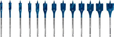 Set di trapani Bosch Expert Speed ​​Drill Self Cut Speed ​​| 13 pezzi | 10, 12, 13, 14, 16, 18, 20, 22, 24, 25, 28, 30, 32 mm - 2608902112
