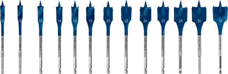 Set di trapani Bosch Expert Speed ​​Drill Self Cut Speed ​​| 13 pezzi | 10, 12, 13, 14, 16, 18, 20, 22, 24, 25, 28, 30, 32 mm - 2608902112