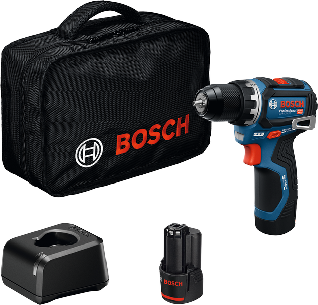 Taladro inalámbrico bosch gsr 12v-32 azul | 2x GBA 12v 2.0 ah y cargador gal 12v-20 - 06019n7003
