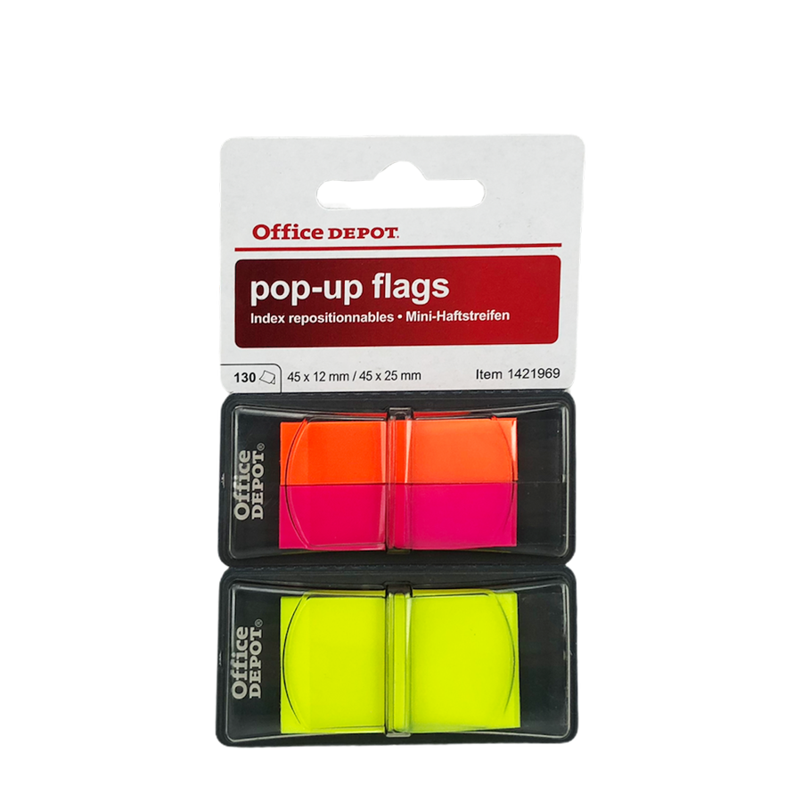 Etichette bandiere pop-up Office Depot 3 colori 130 pezzi