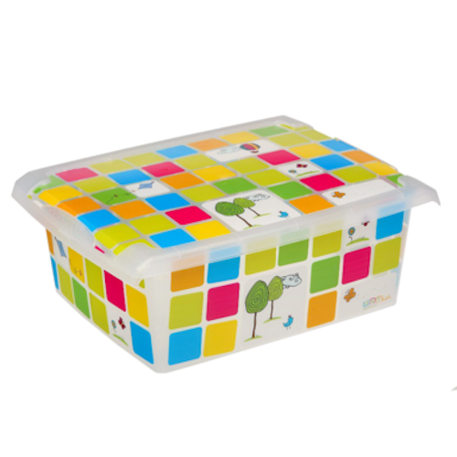 Caja de almacenamiento para niños Oct con tapa 10 litros