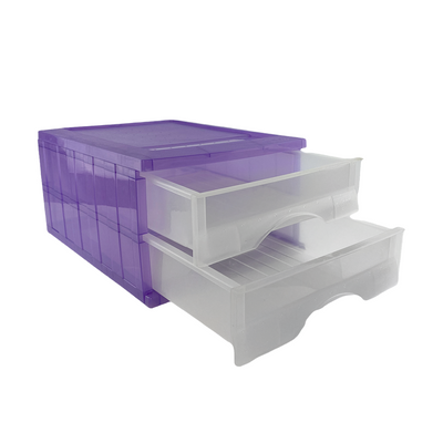Cassettiera Oct 2 cassetti viola 40x30x20cm