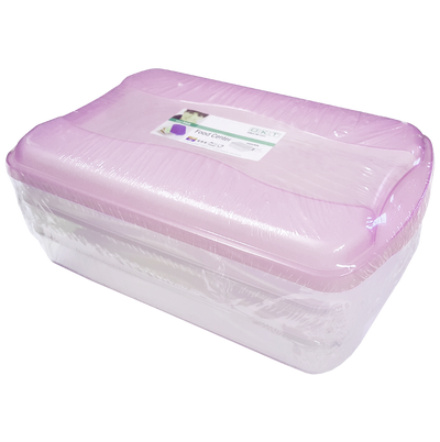 Contenitori per alimenti freschi Oct easy fresh viola con coperchio 3 pezzi