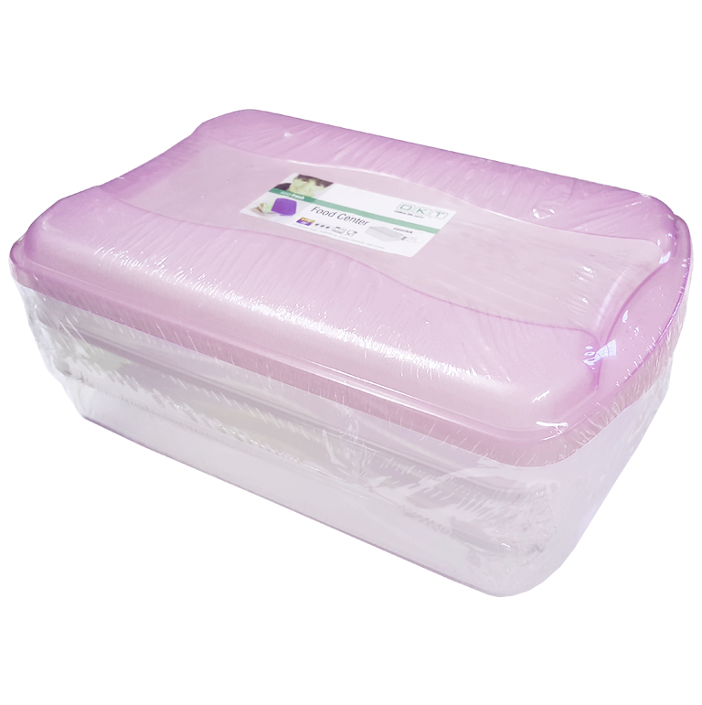 Oct recipientes para alimentos frescos easy fresh morado con tapa 3 piezas