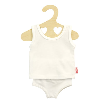 Muñeca calzoncillos y camisa blanca, 28-35 cm
