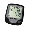 ONE One fietscomputer 8 draadloos unisize black grey