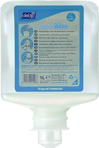 Deb espuma original wash 1ltr caja de 6 piezas