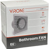 Orno baño - ventilador de inodoro blanco 100 mm + temporizador y sensor - 8611020