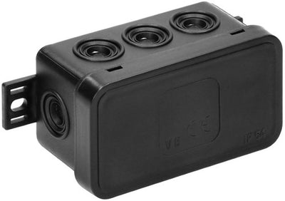 Scatola portacavi Orno ip54 nera stretta 80x45x41mm - 4034050