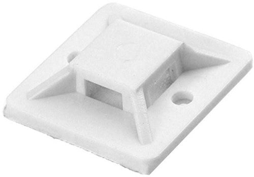 Enzo orno plakzadel voor kabelbundelband 20x20mm wit zak(50) - 4113480