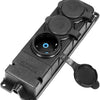 Enzo orno swd tafelcontactdoos prof zwart ip44 3v met klep - 6871955