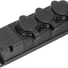 Enzo orno swd tafelcontactdoos prof zwart ip44 3v met klep - 6871955