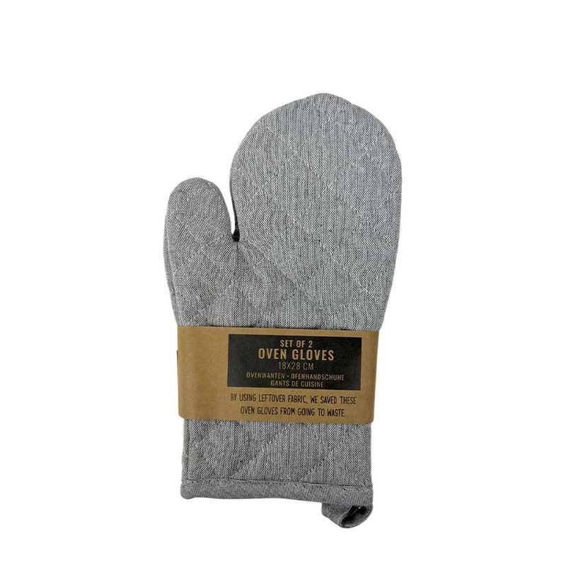 Guanto da forno grigio chiaro 18x28 cm 2 pezzi