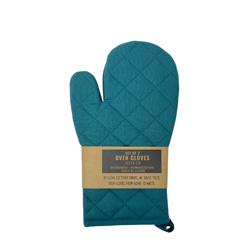 Guanto da forno turchese 18x28 cm 2 pezzi