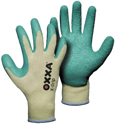 Oxxa x-grip werkhandschoen geel groen, 10 - 15100010 - 15100010