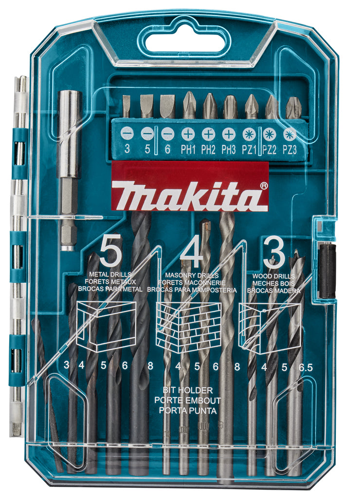 Makita accessoires boor- schroefbitset 22-delig - p-44002 - p-44002