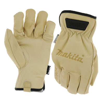 Guanti da lavoro Makita in pelle | taglia m - p-84626