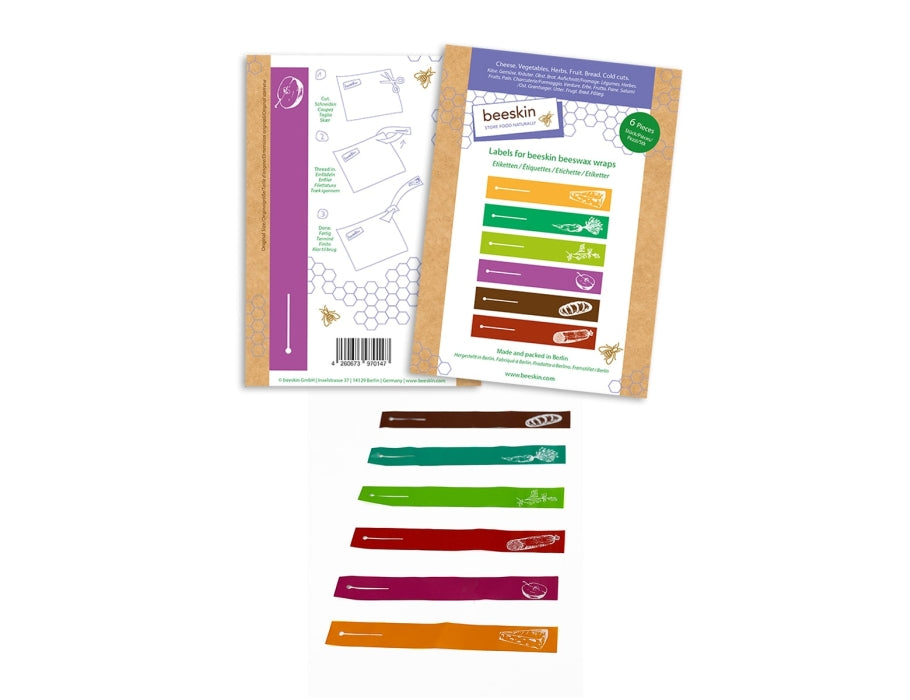 Etichette di apikin per prodotti in cera d'api 6 pezzi