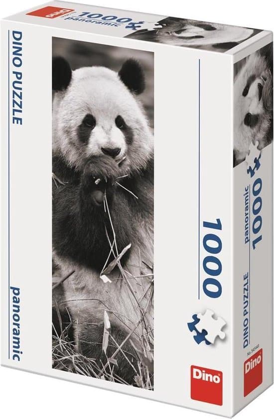 Dinotoys Dino Puzzle - Panorama Panda nell'erba - 1000 pezzi