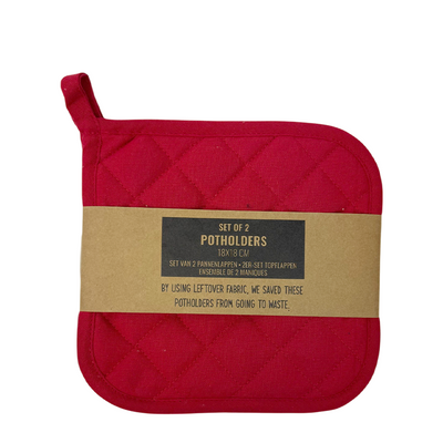 Presina rossa 18x18 cm 2 pezzi