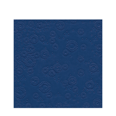 Tovagliolo carta+design 3 strati 25x25cm momenti rilievo blu 16 pezzi