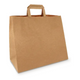 Papieren draagtas groot 32+16x27cm bruin (250 stuks)
