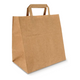 Shopper in carta media 26+17x27 cm marrone (250 pezzi)