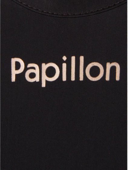 Papillon Fitness shirt s sl v-neck dames zwart maat 3XL