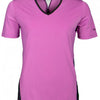 Camicia sportiva papillon Ladies poliestere elastano rosa nero Mt L