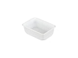 Papstar wegwerpbakje 1 liter deksel 50 stuks 6x19x13 cm wit - afbeelding 1