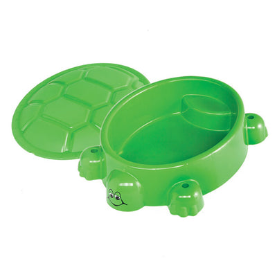 Sandbox con tartaruga coperchio 95,5 x 68 cm verde