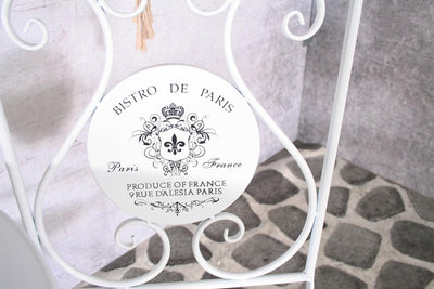 Sens bistro set paris 3-piece metal white