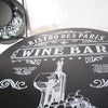 Set bistrot Sens Parigi 3 pezzi in metallo nero