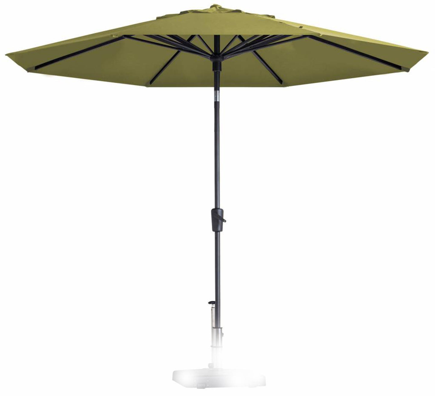 Madison parasol paros 300cm twist-up sage green