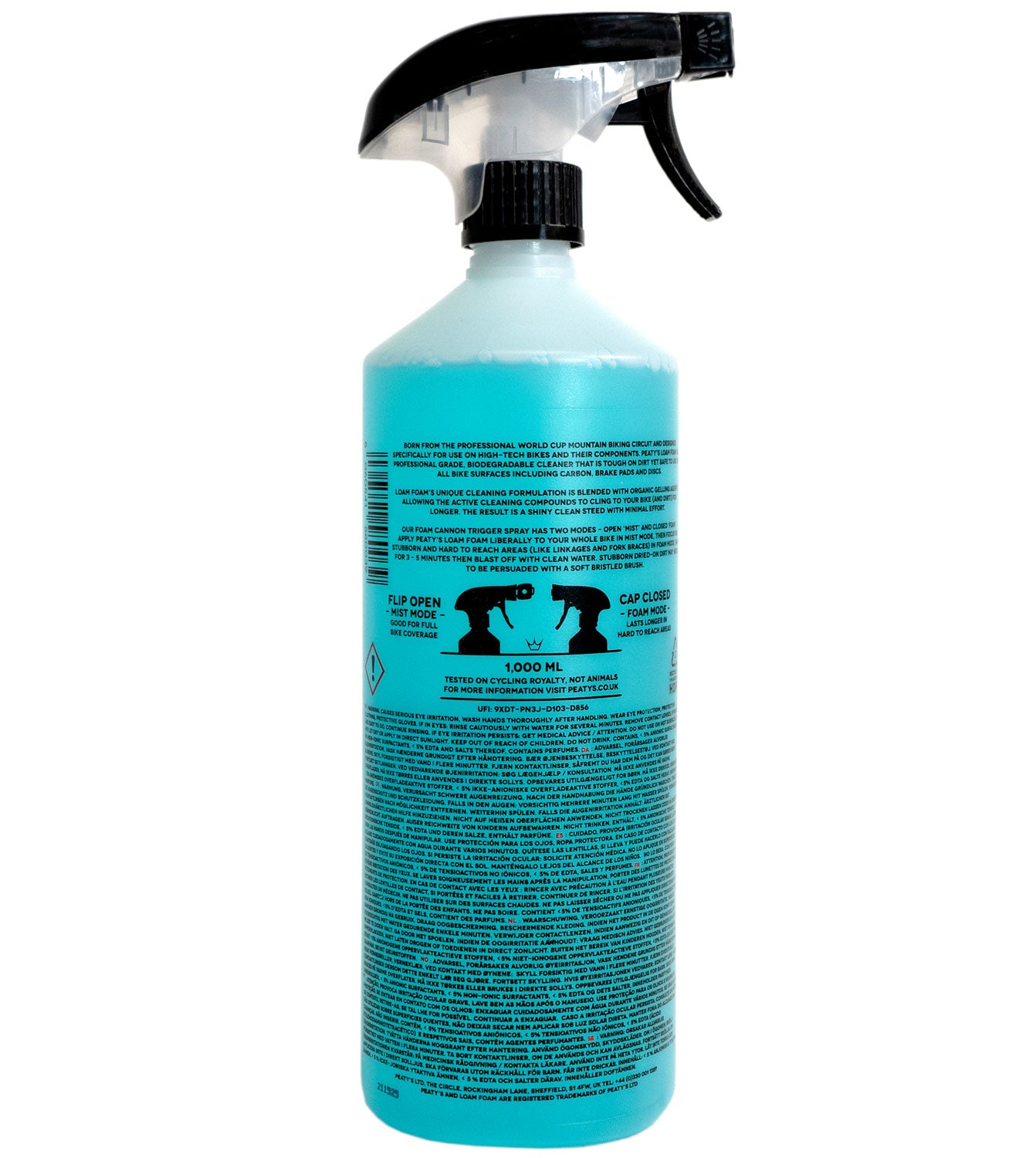 Detergente in schiuma di terriccio di torba 1 litro