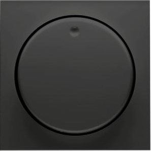 Peha badora placca nera opaca + dimmer a pulsante - 4603750