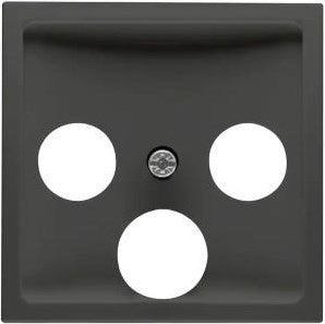 Placa de cubierta negra mate peha badora para coaxial - 4603560