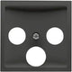 Placa de cubierta negra mate peha badora para coaxial - 4603560