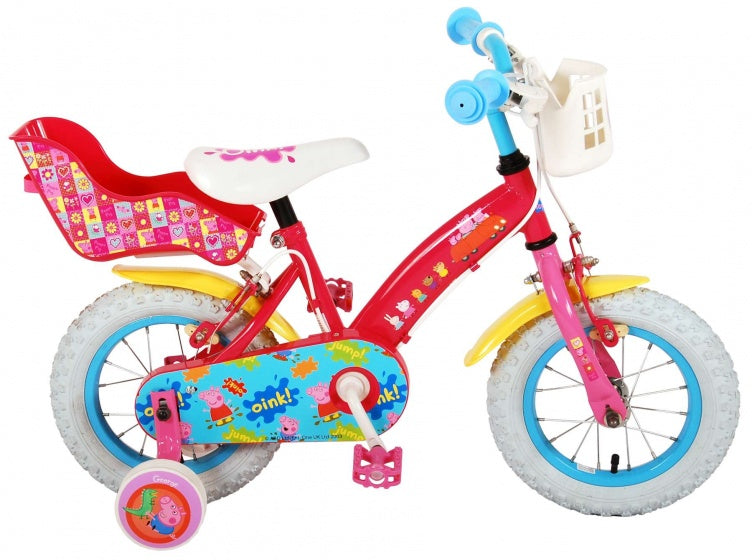 Peppa Pig Kinderfiets - Meisjes - 12 inch - Roze - Twee handremmen