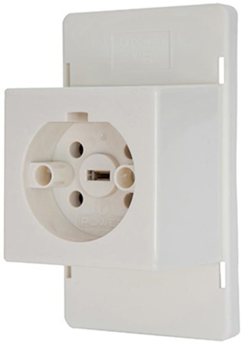 Coperchio Perilex con presa Perilex per scatola di giunzione cream power - 4047815
