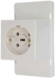 Enzo perilex deksel met perilex stopcontact voor lasdoos creme power - 4047815