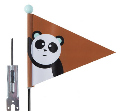 Flag di sicurezza Pexkids Panda Braun con una stampa panda