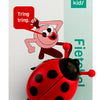 Bicicleta Bell Pexkids Ladybugs con alas abiertas - Rojo Negro