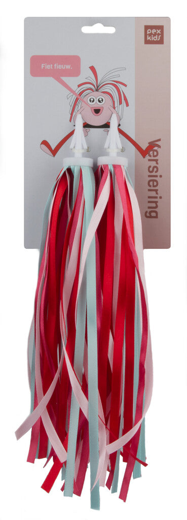 PexKids Fietsfun - Veilig en Gek! Assorti Roze Handvatstreamers