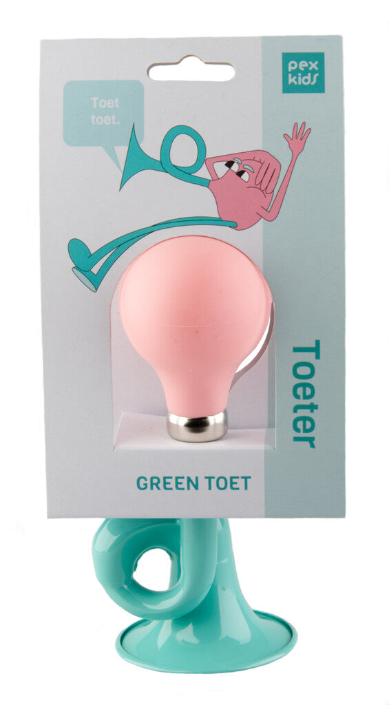 Pexkids del corno ciclistico - verde con palla rosa