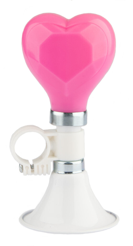 Bicycle Hupe Pexkid's Heart - bianco con uno scoiattolo rosa