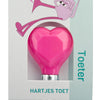 Bicycle Hupe Pexkid's Heart - bianco con uno scoiattolo rosa