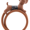Pexkids figura cable lock marrón flappie el perro guardián silicona