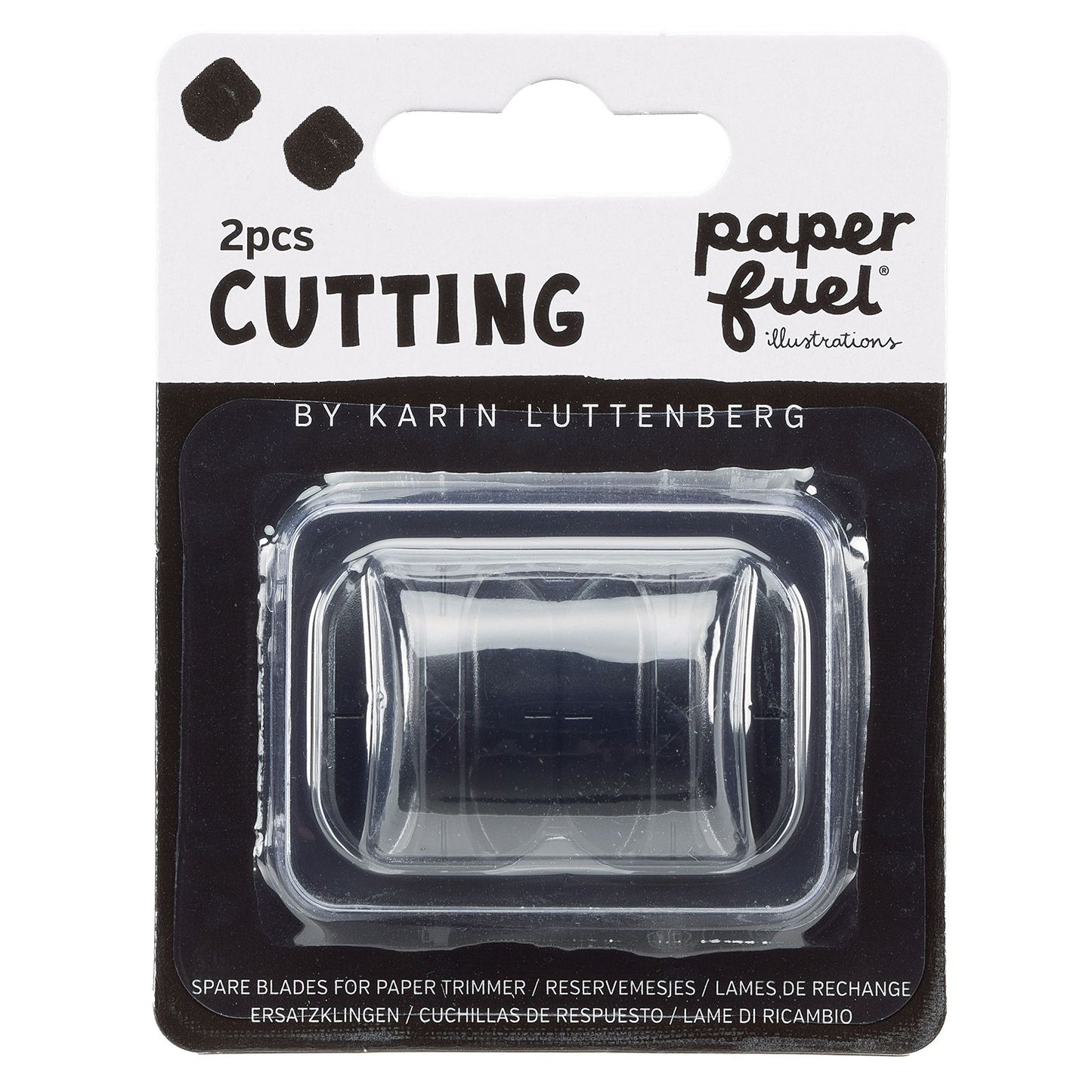 Paperfuel • cuchillas de repuesto para cortadora de papel 2 piezas